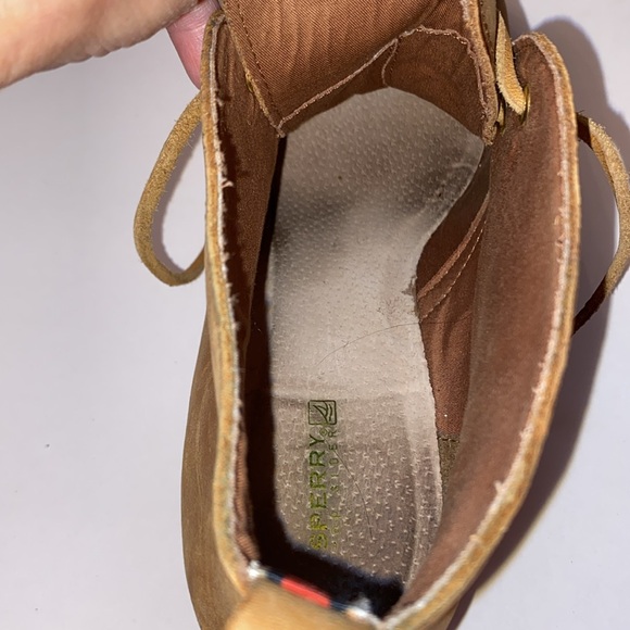 Sperry Leather Tie Wedges, Size 9 - Picture 4 of 8